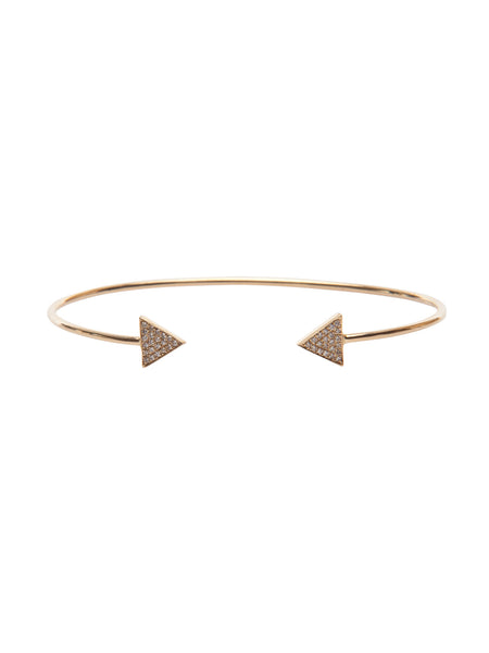 Pave Double Triangle Cuff