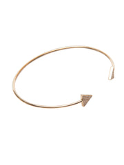 Pave Double Triangle Cuff