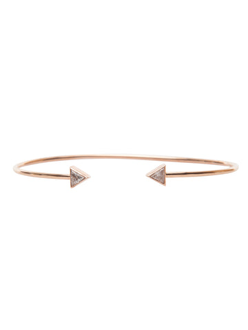 Double Trillion Cuff (Rose Gold)