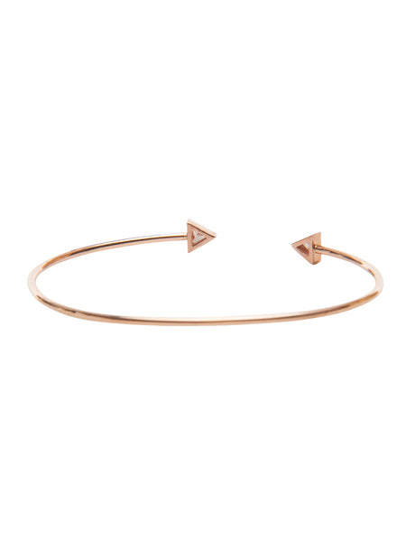 Double Trillion Cuff (Rose Gold)