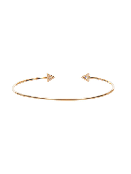 Double Trillion Cuff (Yellow Gold)