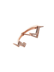 Lightening Bolt Diamond Earring