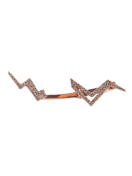 Lightening Bolt Diamond Earring