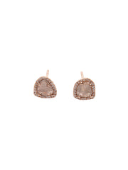 Diamond Slices Stud Earrings