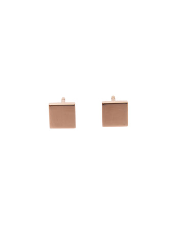 Flat Square Stud Earrings