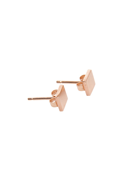 Flat Square Stud Earrings