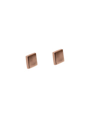 Flat Square Stud Earrings