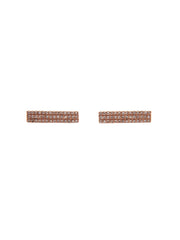 Stacked Bar Diamond Earrings