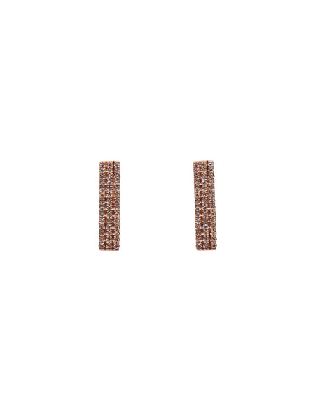 Stacked Bar Diamond Earrings