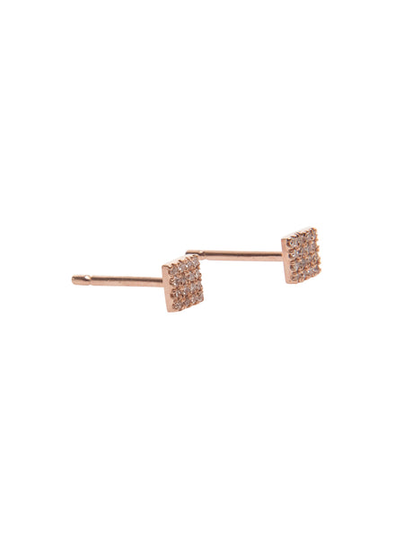 Square Diamond Studs