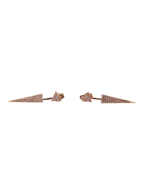 Triangle Topped Dagger Earrings