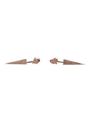 Triangle Topped Dagger Earrings