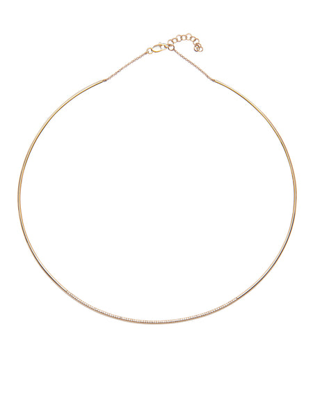 Gold Choker with Diamonds