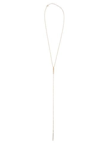 Diamond Bar Lariat (Yellow Gold)