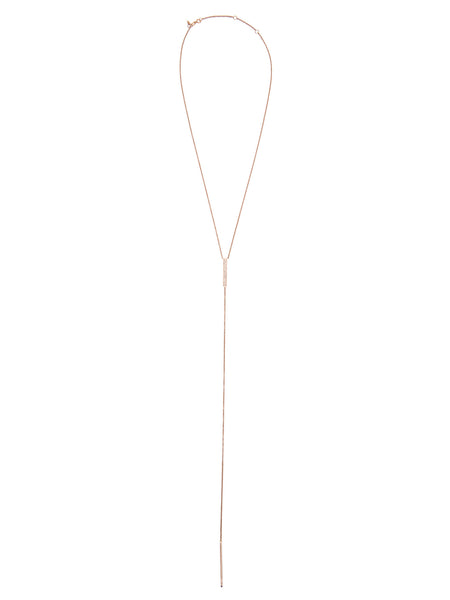 Diamond Bar Lariat (Rose Gold)