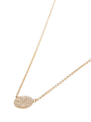 Diamond Pave Circle Necklace