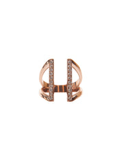 Double Diamond Bar Ring